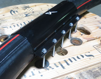 Rounding Coupler - quick way to round ovalized hdpe to join with other HDPE or IPS sized conduit.