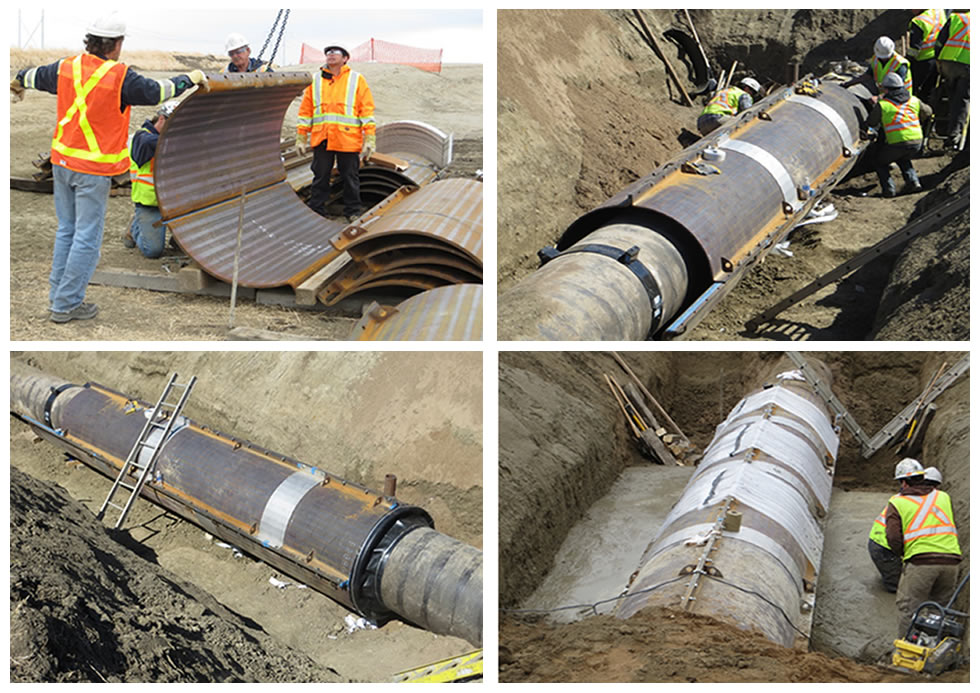 FMP armor plates underground utilities under railroad crossing